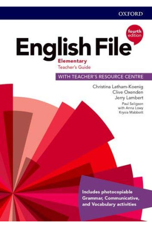 English File 4th Ed. Elem. A1/A2 TB + TRC - English File 4th Ed. | Litterula