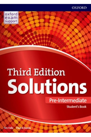 Solutions 3rd Ed. Pre-Int. A2/B1 SB (vadovėlis) - Solutions 3rd Ed. | Litterula