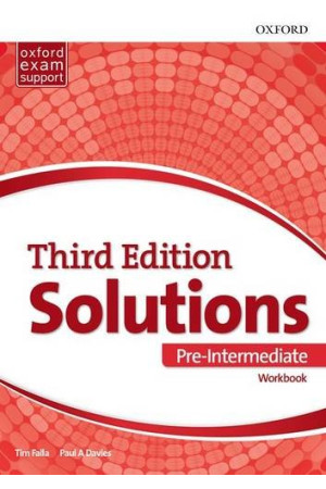 Solutions 3rd Ed. Pre-Int. A2/B1 WB (pratybos) - Solutions 3rd Ed. | Litterula