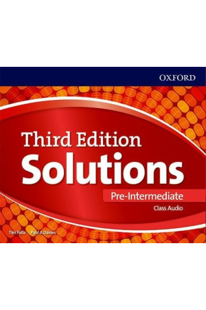 Solutions 3rd Ed. Pre-Int. A2/B1 Cl. CDs - Solutions 3rd Ed. | Litterula