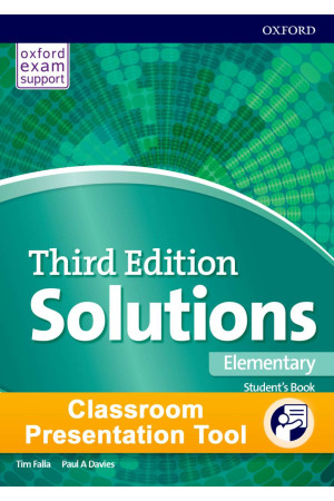 Solutions 3rd Ed. Elem. A1/A2 Classroom Presentation Tool Code SB + WB - Solutions 3rd Ed. | Litterula