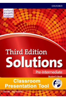 Solutions 3rd Ed. Pre-Int. A2/B1 Classroom Presentation Tool Code SB + WB