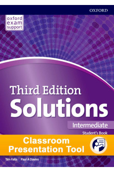 Solutions 3rd Ed. Int. B1/B2 Classroom Presentation Tool Code SB + WB