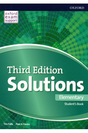 Solutions 3rd Ed. Elem. A1/A2 SB (vadovėlis) - Solutions 3rd Ed. | Litterula