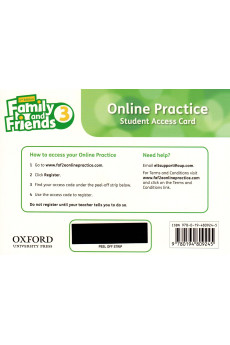 Family & Friends 2nd Ed. 3 Online Practice Student Access Card*