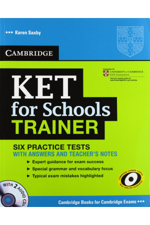 Trainer KET for Schools Tests + Audio CDs* - KET EXAM (A2) | Litterula