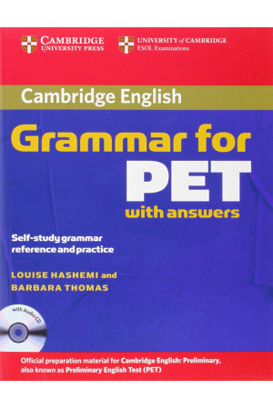 Cambridge Grammar for PET Book + Audio CD* - PET EXAM (B1) | Litterula