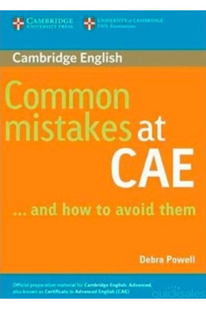 Common Mistakes at CAE... and how to avoid them Book* - CAE EXAM (C1) | Litterula