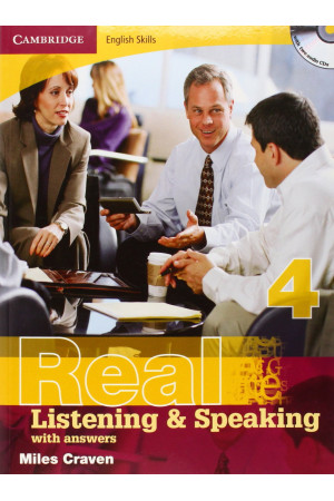 Cambridge Eng. Skills: Real Listening & Speaking 4 Book + Key & Audio CDs - Klausymas/kalbėjimas | Litterula