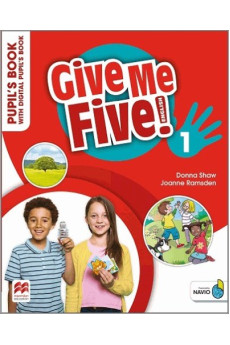 Give Me Five! 1 Pupil's Book + Digital PB & Navio App (vadovėlis)