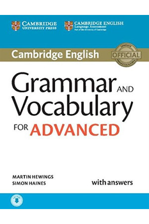Grammar and Vocabulary for Advanced Book + Key & Audio Online - Gramatikos | Litterula