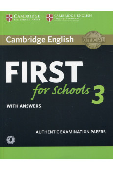 B2 First for Schools 3 Book + Key, Resource Bank & Audio Online*