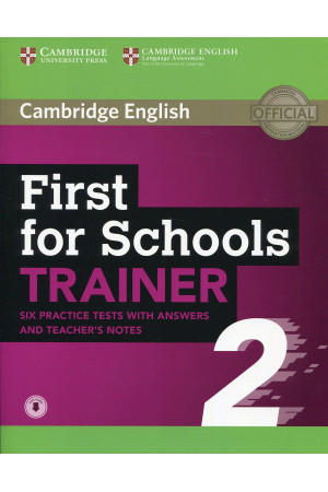 Trainer 2 First for Schools Tests + Key, TB Notes & CD* - FCE EXAM (B2) | Litterula