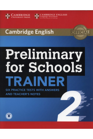 Trainer 2 Preliminary for Schools Tests + Key, TB Notes & CD* - PET EXAM (B1) | Litterula