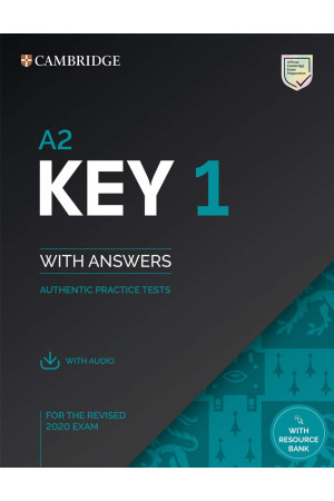A2 Key 1 Book + Key, Resource Bank & Audio Online - KET EXAM (A2) | Litterula