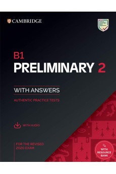 B1 Preliminary 2 Book + Key, Resource Bank & Audio Online