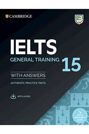 Cambridge IELTS 15 General Book + Key, Resource Bank & Audio Online* - IELTS | Litterula