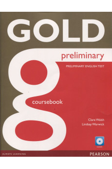 Gold Preliminary B1 Courebook + CD-ROM (vadovėlis)