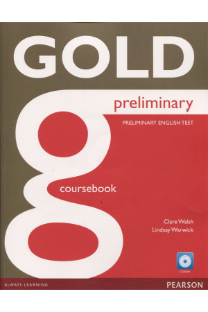 Gold Preliminary B1 SB + CD-ROM (vadovėlis) - Gold | Litterula