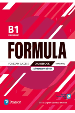 Formula B1 Preliminary SB No Key + Interactive eBook (vadovėlis) - Formula | Litterula