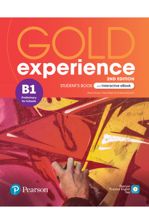 Gold Experience 2nd Ed. B1 SB + eBook (vadovėlis) - Gold Experience 2nd Ed. | Litterula