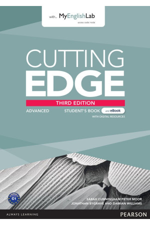 Cutting Edge 3rd Ed. Adv. C1 SB + DVD & MyLab + eBook - Cutting Edge 3rd Ed. | Litterula