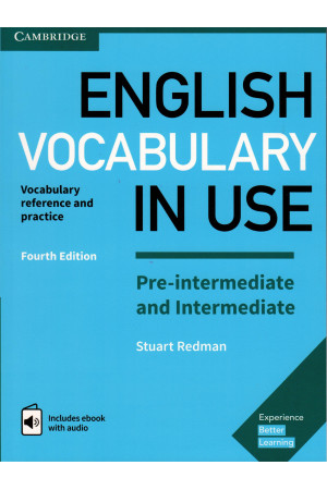 English Vocabulary in Use 4th Ed. Pre-Int./Int. Book + Key & eBook - Žodyno lavinimas | Litterula