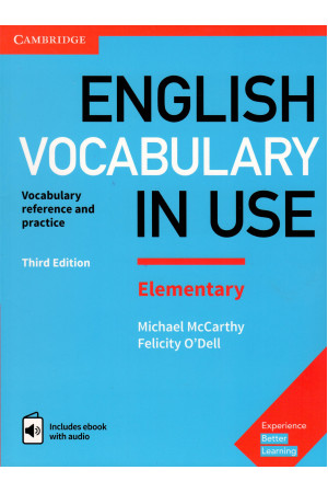 English Vocabulary in Use 3rd Ed. Elem. Book + Key & eBook - Žodyno lavinimas | Litterula