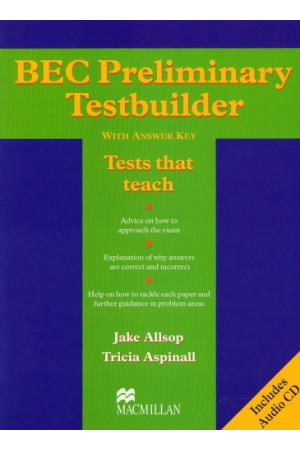 Testbuilder BEC Preliminary + CD* - Kitos mokymo priemonės | Litterula