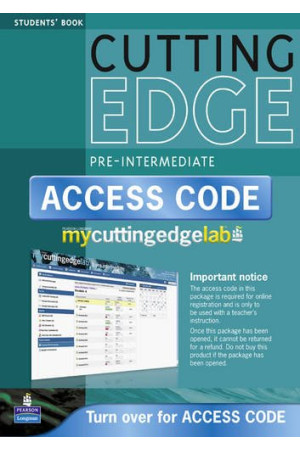 Cutting Edge 3rd Ed. Pre-Int. A2/B1 SB + DVD & MyLab - Cutting Edge 3rd Ed. | Litterula