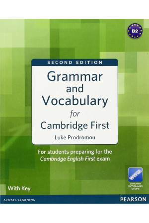 Grammar and Vocabulary for Cambridge First 2nd Ed. Book + Key - Gramatikos | Litterula
