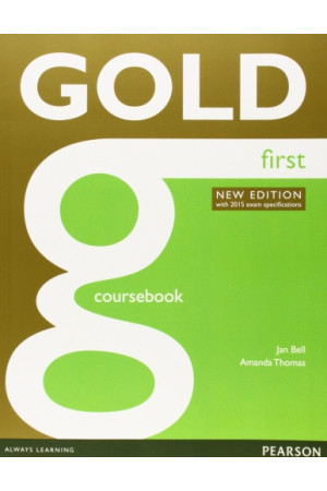 Gold First B2 New Ed. SB + Audio Online (vadovėlis) - Gold | Litterula