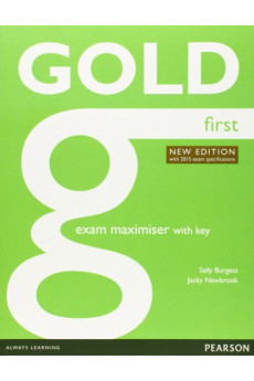 Gold First B2 New Ed. Exam Maximiser + Key & Audio Online (pratybos)