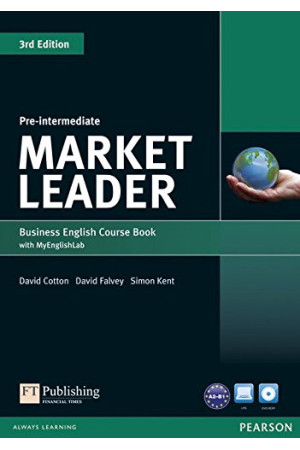 Market Leader 3rd Ed. Pre-Int. A2/B1 Course Book + DVD-ROM & Mylab - Market Leader 3rd Ed. | Litterula