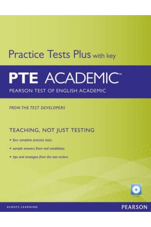 PTE Academic Practice Tests Plus Book + Key & iTests CD-ROM - PTE | Litterula