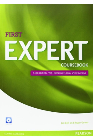 Expert First 3rd Ed. B2 SB + CD (vadovėlis) - Expert | Litterula