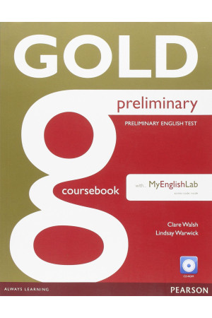Gold Preliminary B1 SB + MyLab - Gold | Litterula