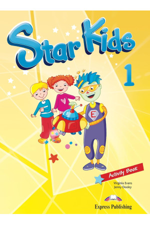Star Kids 1 Activity Book + Alphabet & ieBook (pratybos) - Star Kids | Litterula