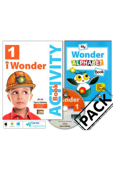 iWonder 1 Activity Book + ieBook, Alphabet Book & DigiBooks App (pratybos)