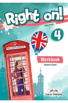 Right On! 4 Workbook Student's + ieBook & DigiBooks App (pratybos)