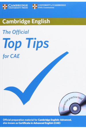 Official Top Tips for CAE 2nd Ed. Book + CD-ROM* - CAE EXAM (C1) | Litterula