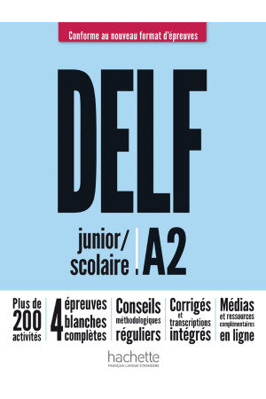 DELF Scolaire & Junior Nouveau d epreuves A2 Livre + Audio Telechargement - Delf Scolaire et Junior (A2) | Litterula