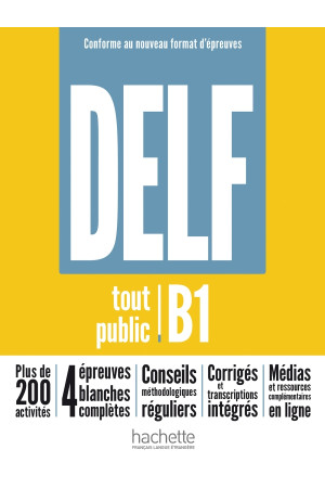 DELF Tout Public B1 Nouveau 2023 Livre + Corriges - DELF (B1) | Litterula