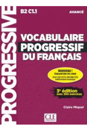 Vocabulaire Progr. du Francais Avance 3Ed. Livre + CD & Appli-Web - Žodyno lavinimas | Litterula