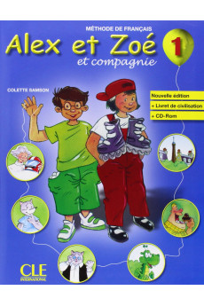 Alex et Zoe 1 Nouvelle Ed. Livre + CD-ROM (vadovėlis)*