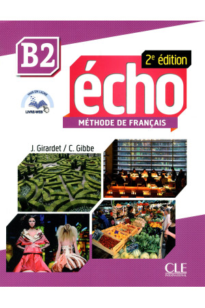 Echo 2Ed. B2 Livre + DVD (vadovėlis) - Echo 2Ed. | Litterula