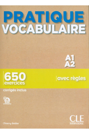 Pratique Vocabulaire Niveau A1/A2 Livre + Corriges & Audio Online - Žodyno lavinimas | Litterula