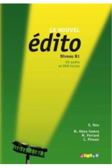 Le Nouvel Edito B1 2012 Ed. Livre + CD & DVD (vadovėlis)*