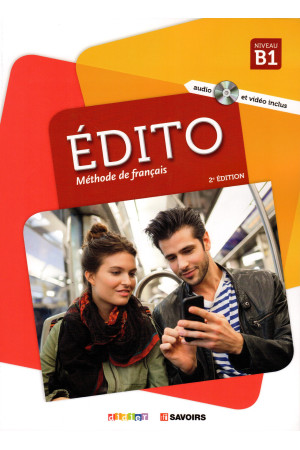 Edito B1 2018 Ed. Livre + DVD-ROM (vadovėlis)* - Edito 2015-2018 Ed. | Litterula