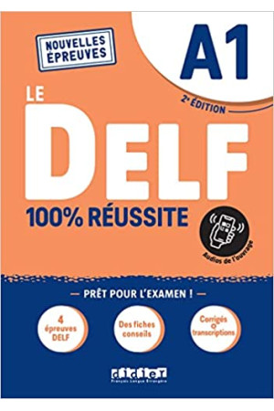 Le DELF A1 100 Reussite 2Ed. 2022 Livre + Didier App - DELF (A1) | Litterula